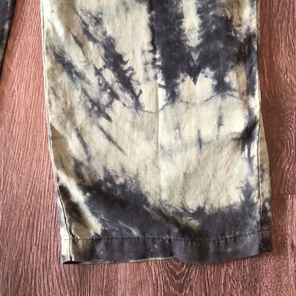 Green and Navy Tie-Dye Anthropologie Jumpsuit - Picture 7 of 9